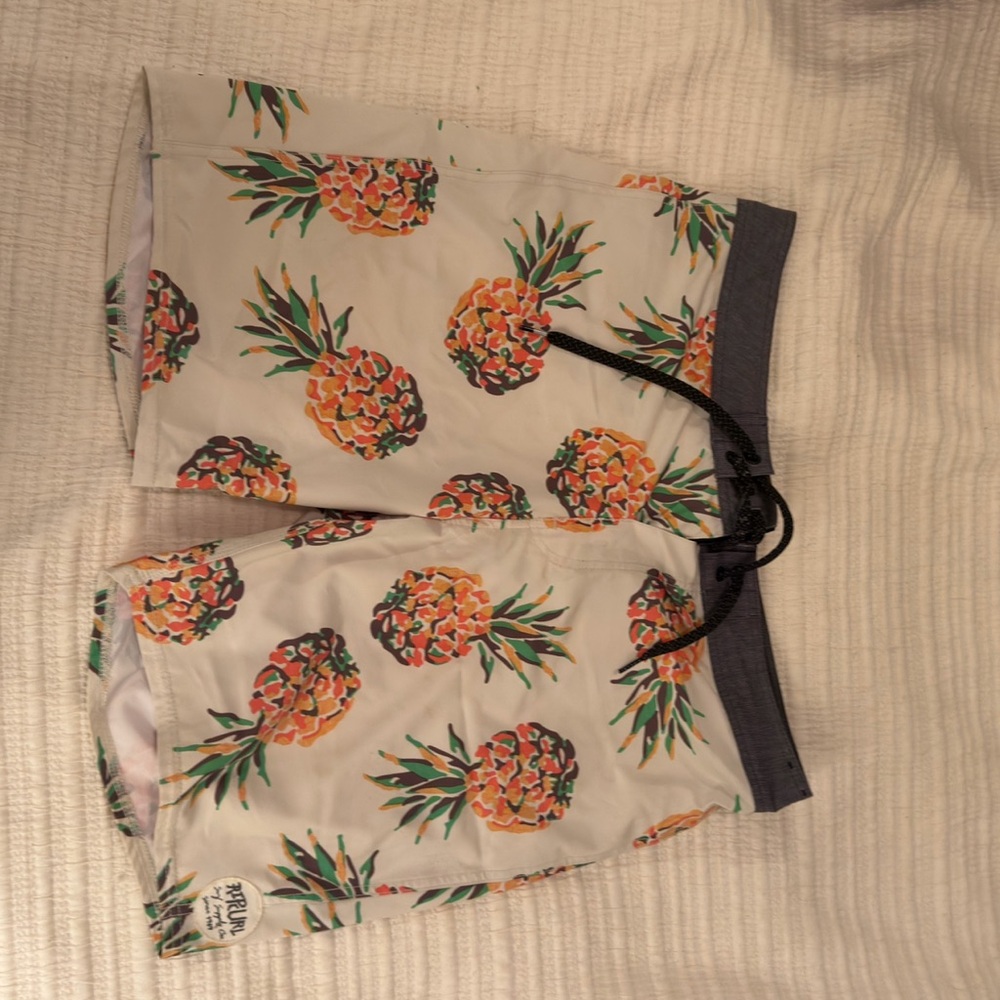 Rip Curl Gray and White Mirage Boardshorts